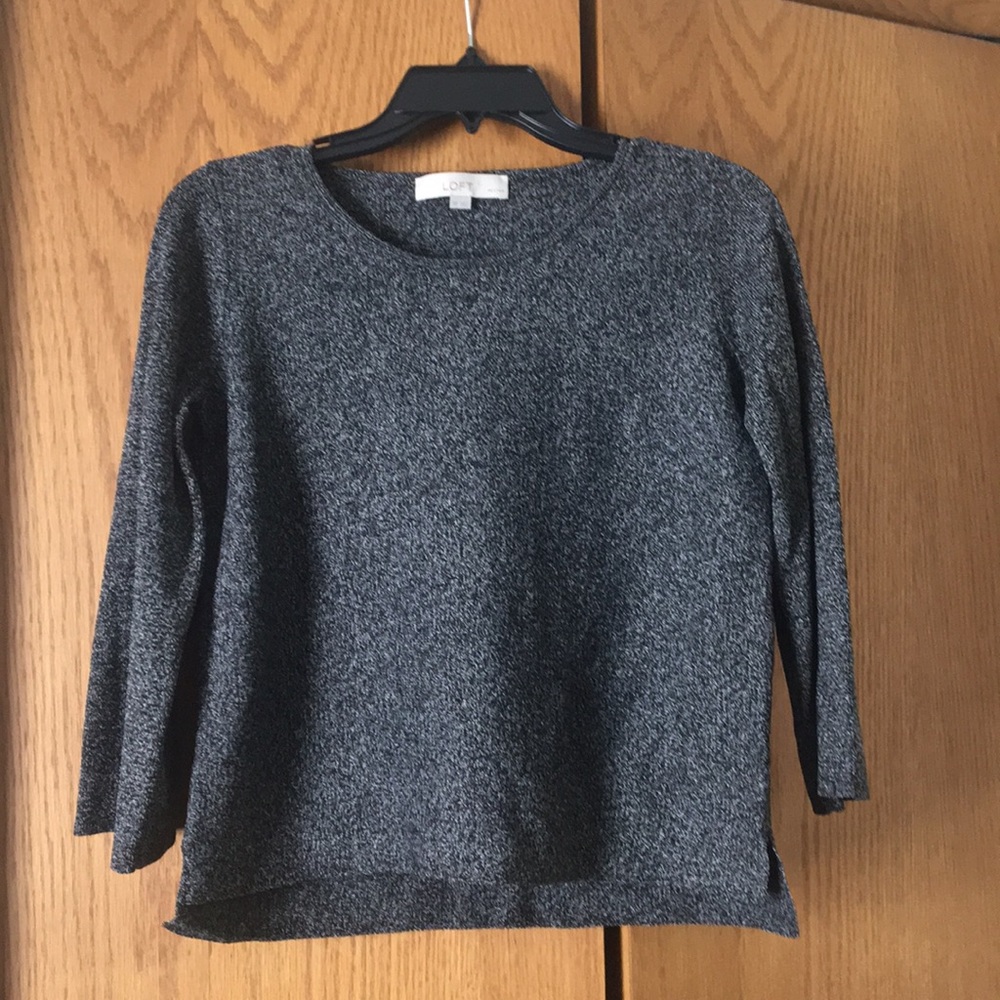 Black and white blouse